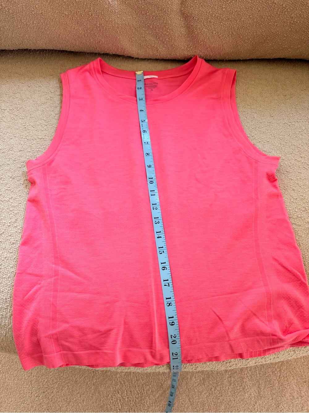 💗Athleta Ultimate Muscle Tank in Cerise Pink XL💗 - Picture 3 of 6